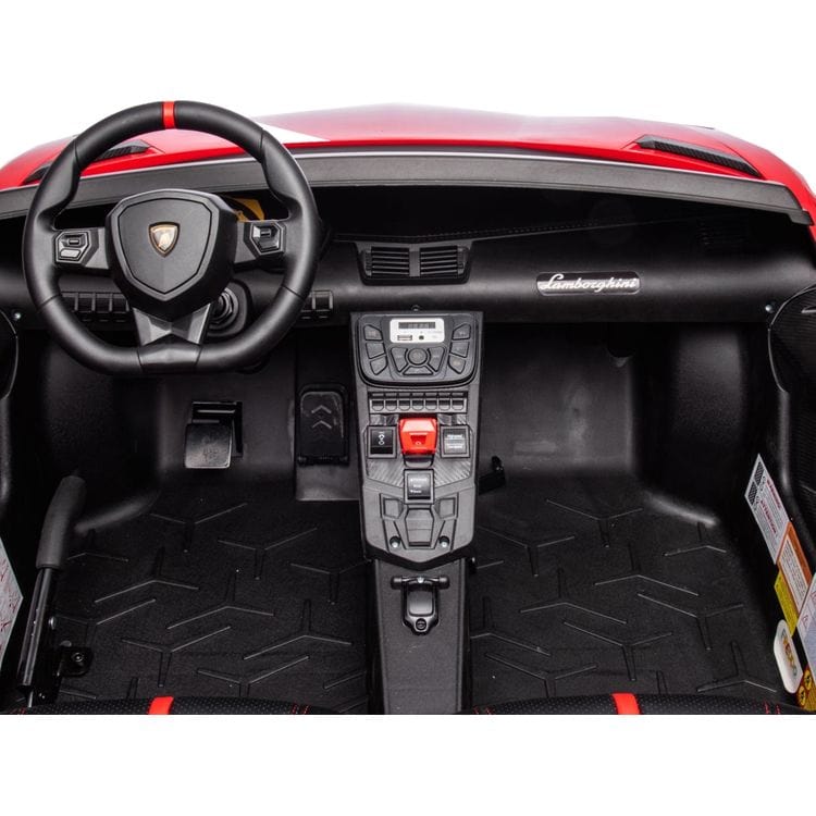 24V Lamborghini Aventador 2 Seater Ride on Car for Kids - Red - Image 8