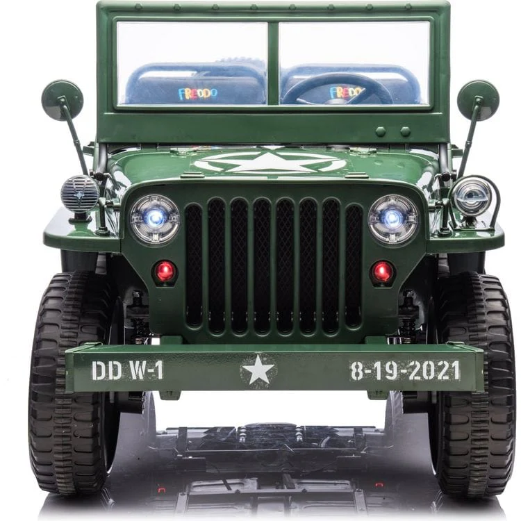 24V Military Jeep 3-Seater Electric Ride On - Image 6