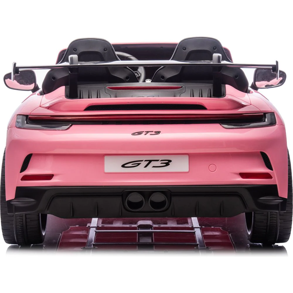 24V Porsche 911 GT3 2-Seater Kids Ride-On Car with Remote Control - Pink - Image 7