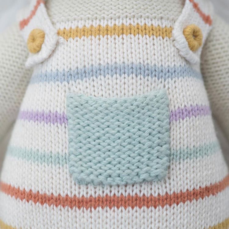 Little 13" Avery the Lamb Hand-Knit Doll - Image 4