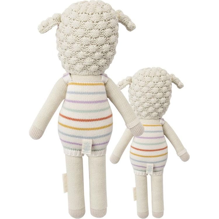 Little 13" Avery the Lamb Hand-Knit Doll - Image 5
