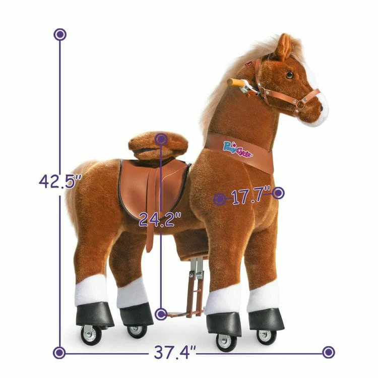 Brown Model U Ride-On Horse - 7+ Years - Image 4