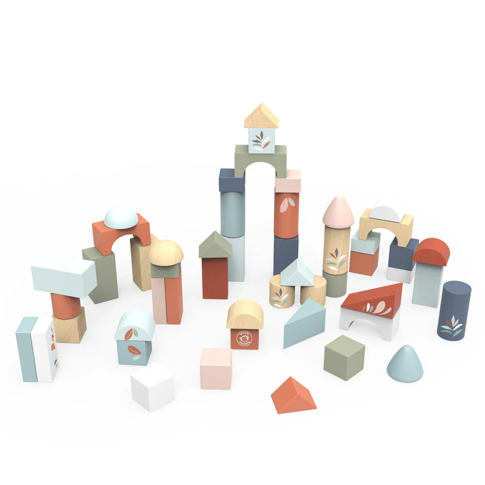 Wood Building Blocks Set of 50 - Image 2