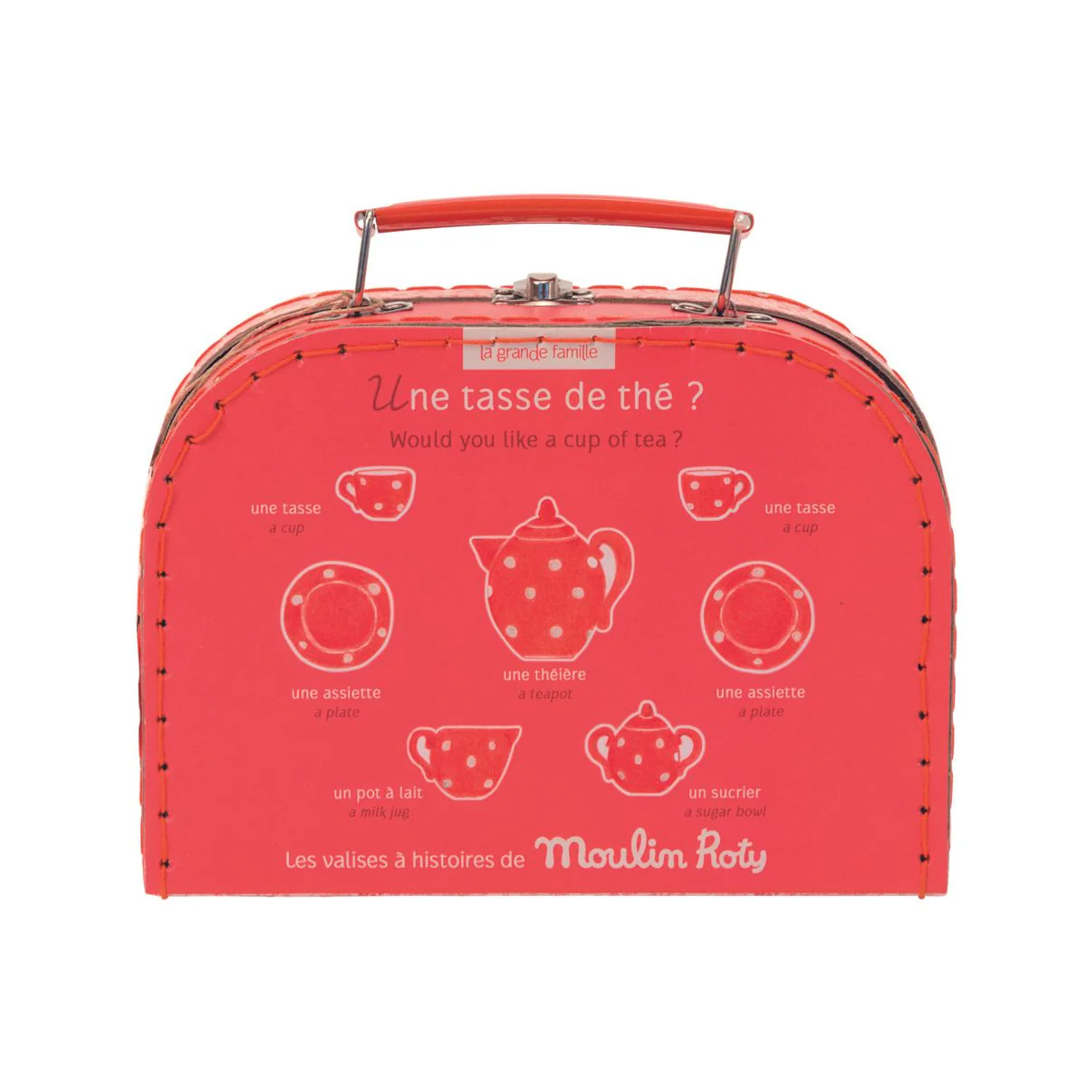 Cermaic Tea Party Set with Suitcase - The Big Family - Image 6