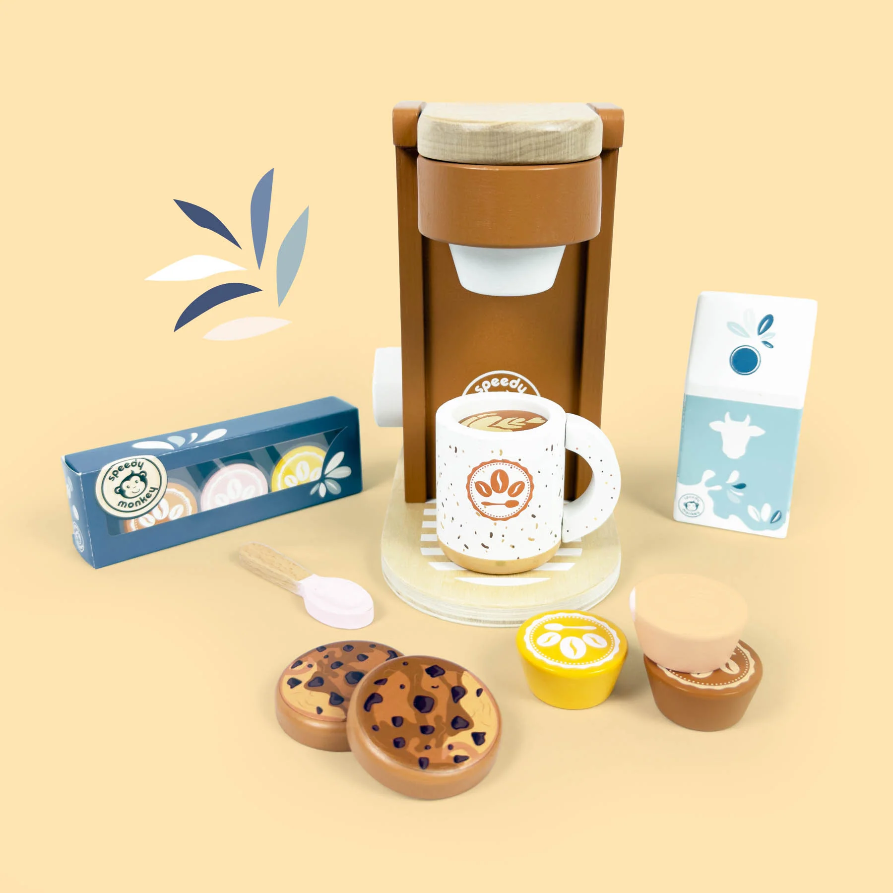 Toy Wood Coffee Machine - Image 2