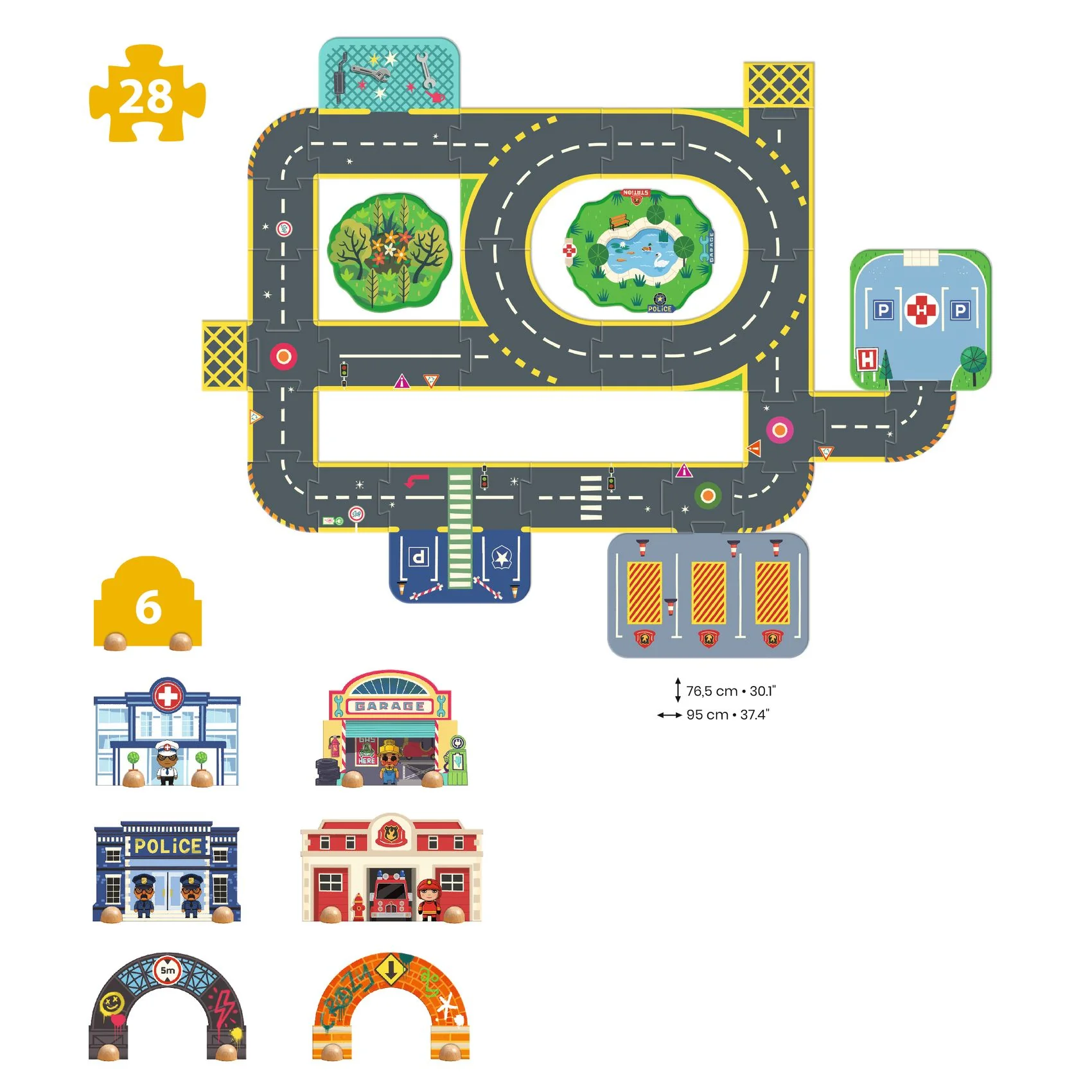 Crazy Motors Puzzle'Up Ville - Image 6