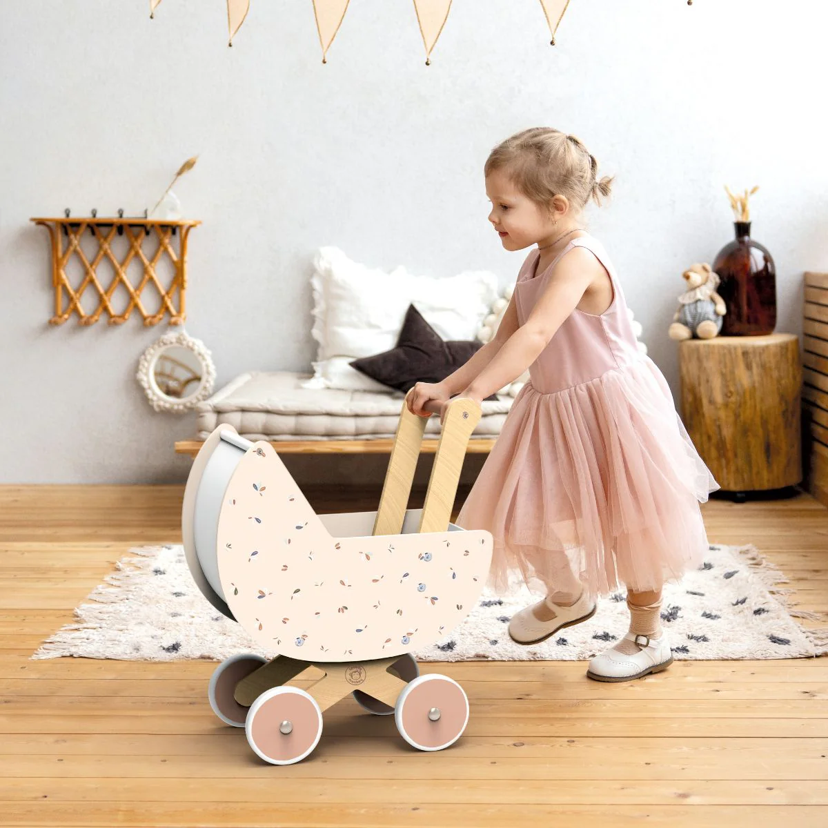 Wooden Doll Pram - Image 2