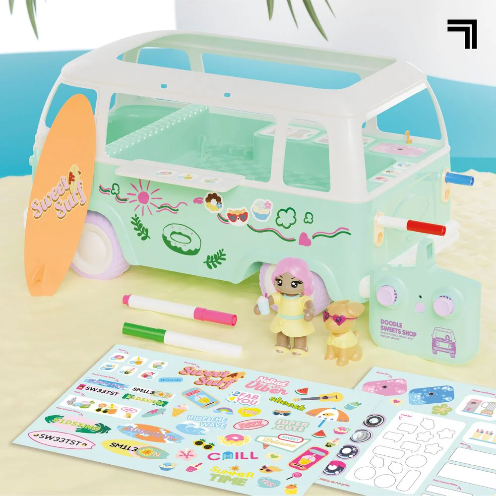 Doodle Sweets Shop Customizable RC Van - Image 3