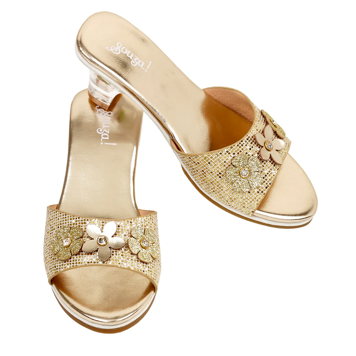 High-Heel Ellina Slipper (Gold) - Size 12-13