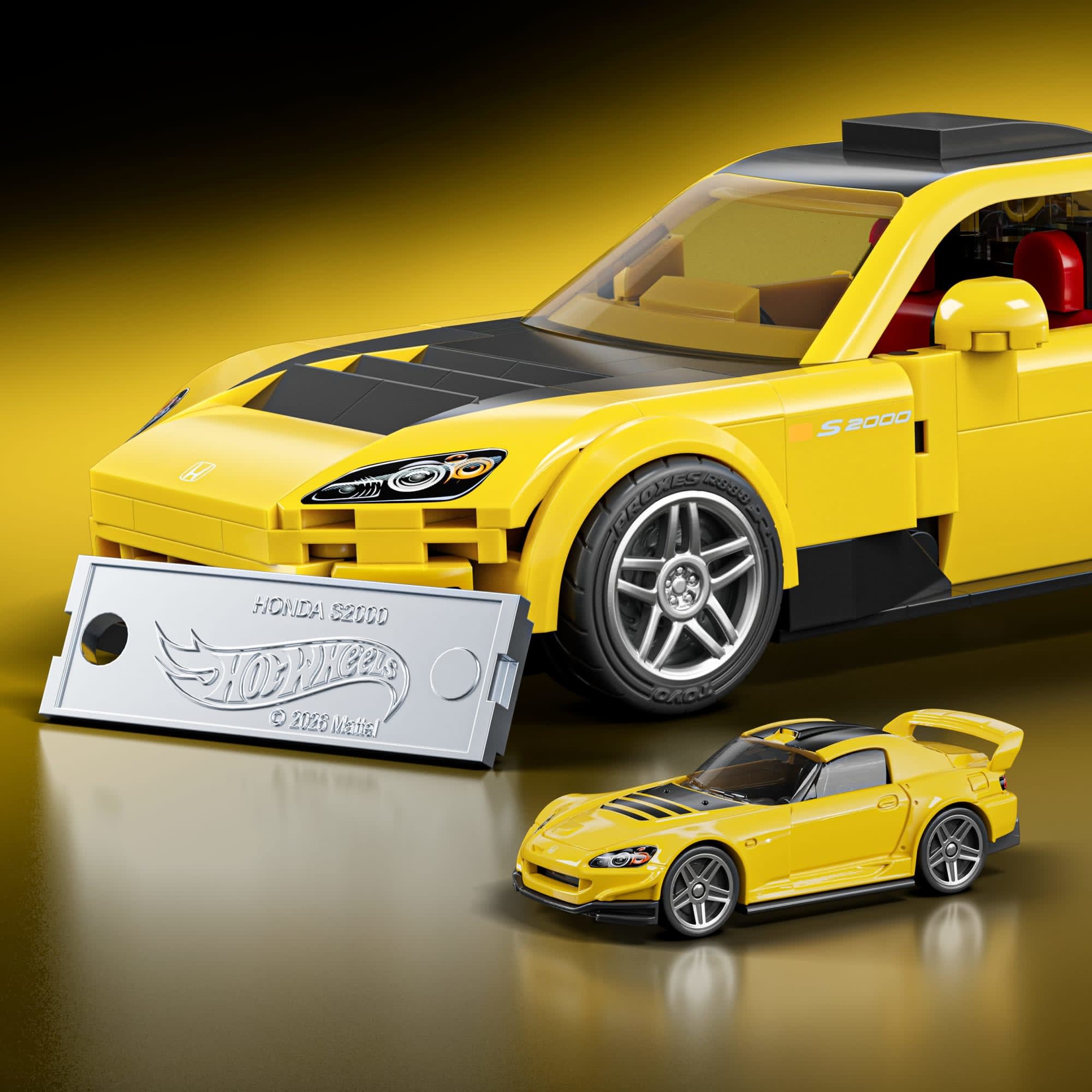 Mattel Brick Shop Hot Wheels ’07 Honda S2000 Building Set - Image 3