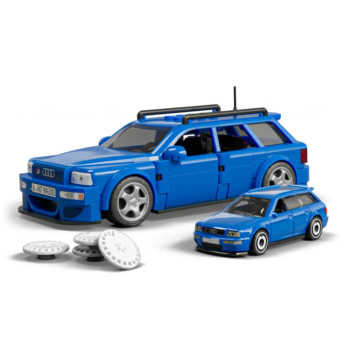 Mattel Brick Shop Hot Wheels ’94 Audi Avant RS2 - Image 5