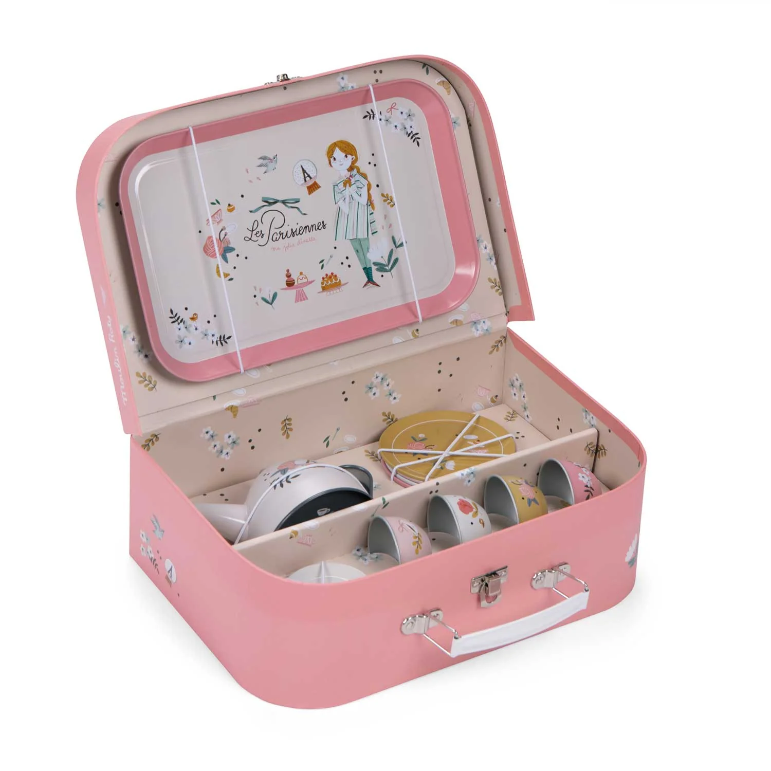 Metal Tea Set with Suitcase - The Parisiennes - Image 5