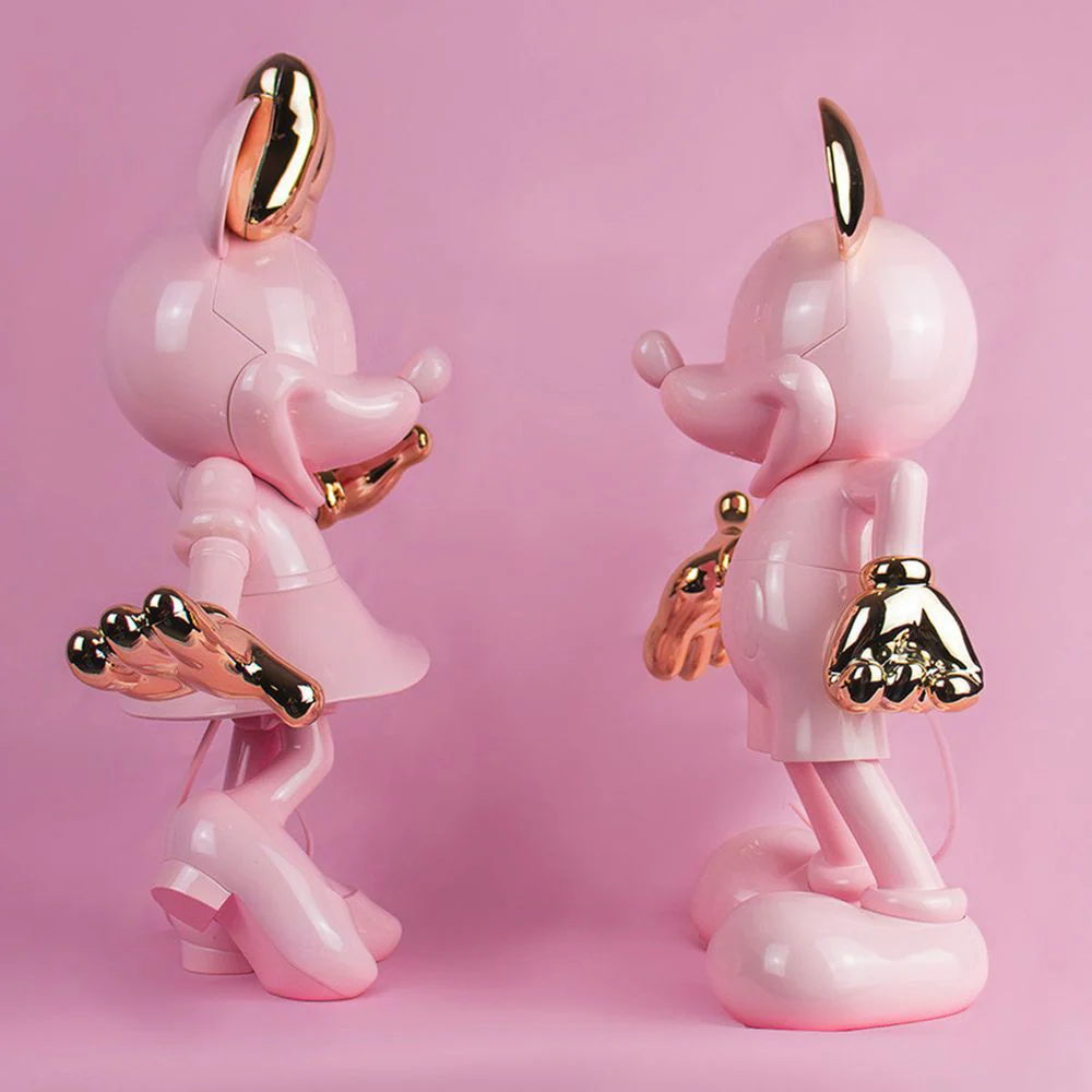 Minnie Mouse 12" Welcome Studio Figurine - Pastel Pink & Rose Gold - Image 3