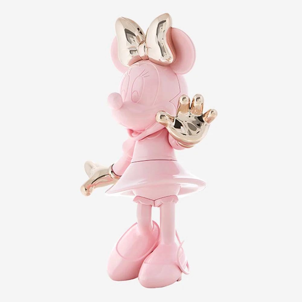 Minnie Mouse 12" Welcome Studio Figurine - Pastel Pink & Rose Gold - Image 6