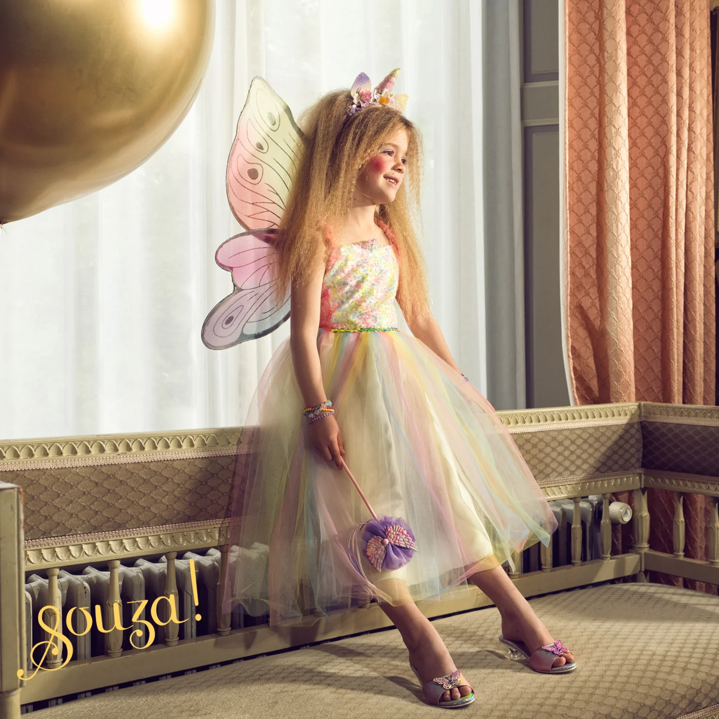 Valerie Fairy Costume Dress & Wings Set - 3-4 Years - Image 2